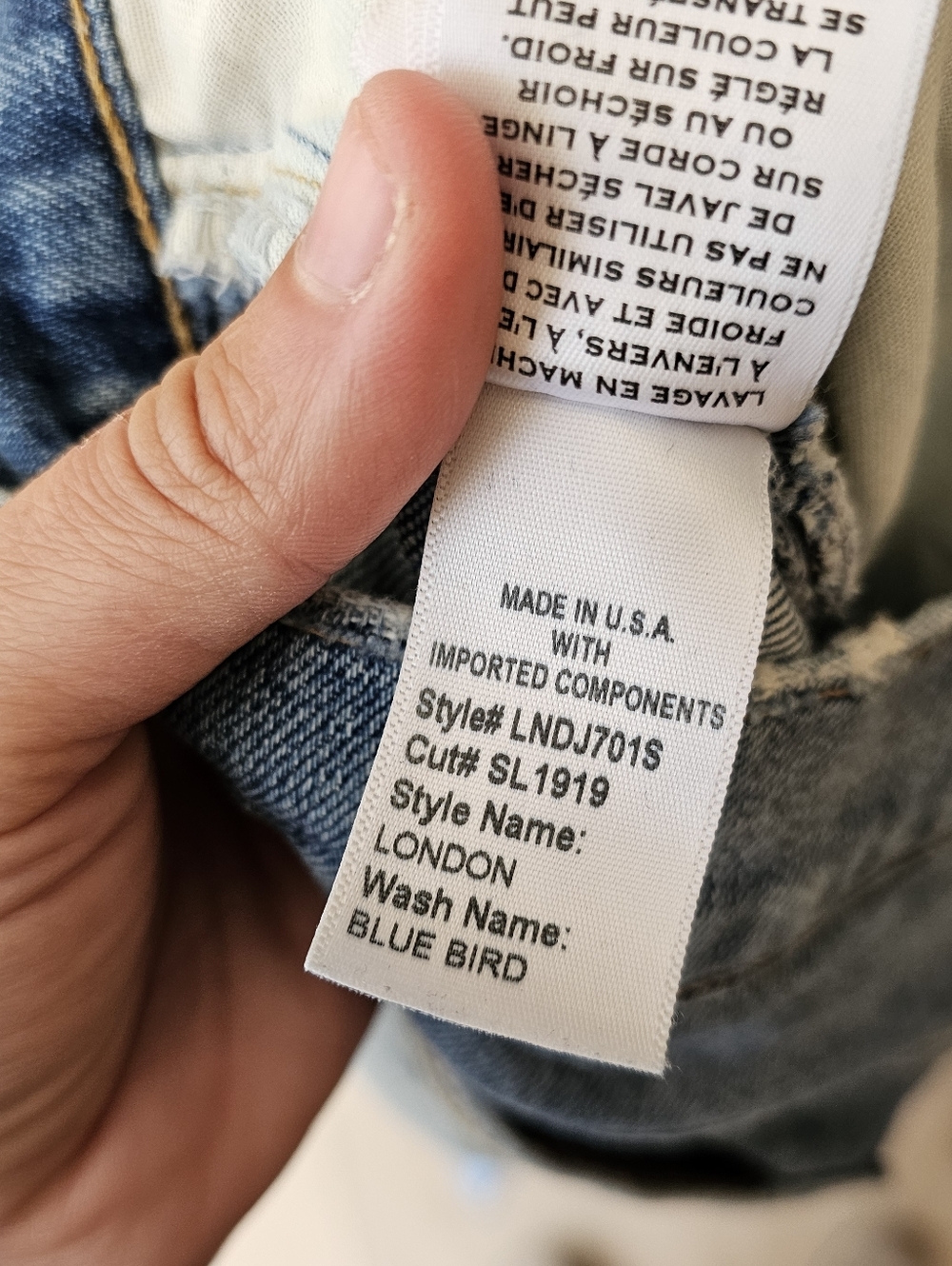 SLVRLAKE London Jean in Blue Bird - Picture 12 of 12